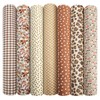 Aucuu 7PCS Fat Quarters Fabric Bundles, 50cm x 50cm Fabric