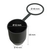 AUPROTEC Towing Hitch Protective Cap with Locking Ring Ball Protection
