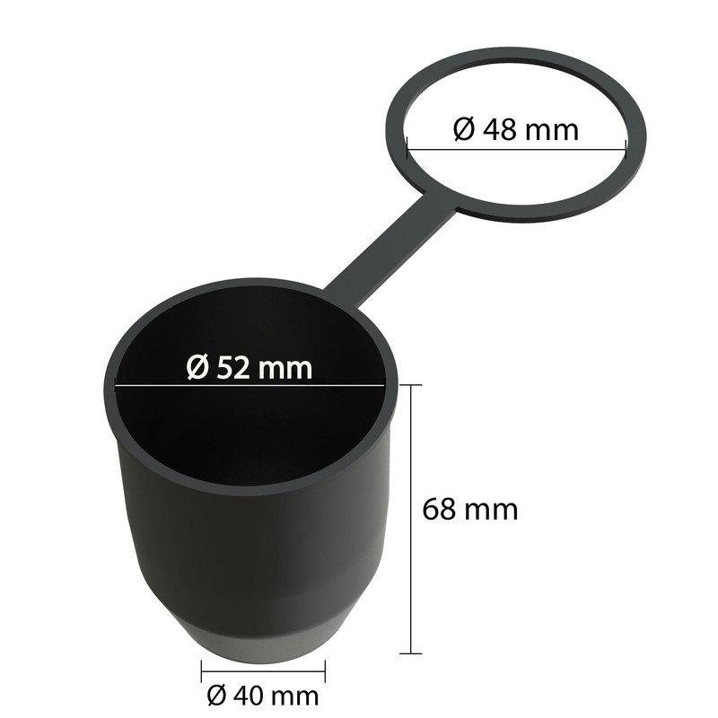 AUPROTEC Towing Hitch Protective Cap with Locking Ring Ball Protection