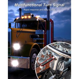 AUGREX Turn Signal Switch Multifunction Fit for Peterbilt Truck 377 378 379 Replace TL30300AP, 480827, 480827G, 01481381, 01481389, TL3030, TL 30300