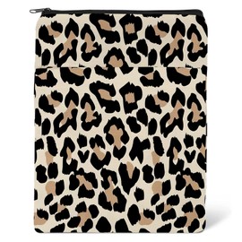 Book Sleeve Book Covers Book Protector Floral Printed with Zipper Washable Fabric for Teen Adult Book Lover Teacher Student(Medium,11 X 8.7 Inch)