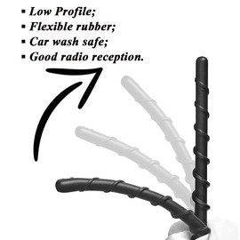 96200-2B000 Pole-Roof Radio Antenna Direct Replacement for | Hyundai Santa Fe Tucson Elantra Kona | Kia Sportage Rio Forte Soul | Optimized AM/FM Radio Reception, 96201-B2100 96215-2J100 96263-2E220