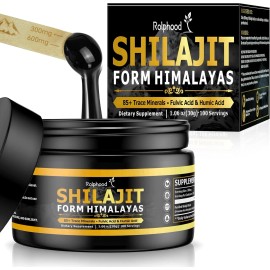 Shilajit 100% Pure Himalayan Organic Resin, Shilajit Supplement for Men & Women