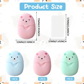 300 Blätter Seifenblätter Reisen, Mini Reisen Papier, Tragbare Seifenblätter für Unterwegs, Papierseife, Seifenblättchen Einweg Papier Seife für Unterwegs Reisen Camping zum Waschen im Freien