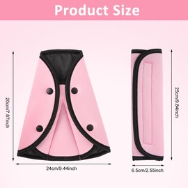 HASTHIP® Protector de Cinturón de Seguridad para Coche,Almohadilla Ajustable Viaje,Arnés Infantil con Cubierta Hombro Suave Accesorio para Niños y Familia