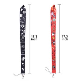 GTOTd Wizard Lanyard with ID Badge Holder (2 Pack) for Keys String Wallets Magic Merch Party Supplies Premium Quality Gifts for Teens