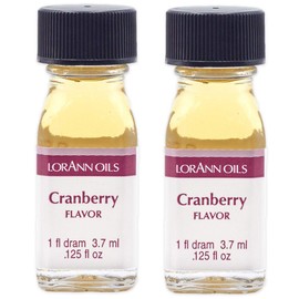 LorAnn Cranberry SS Flavor Flavor, 1 dram bottle (.0125 fl oz - 3.7ml - 1 teaspoon) - 2 Pack