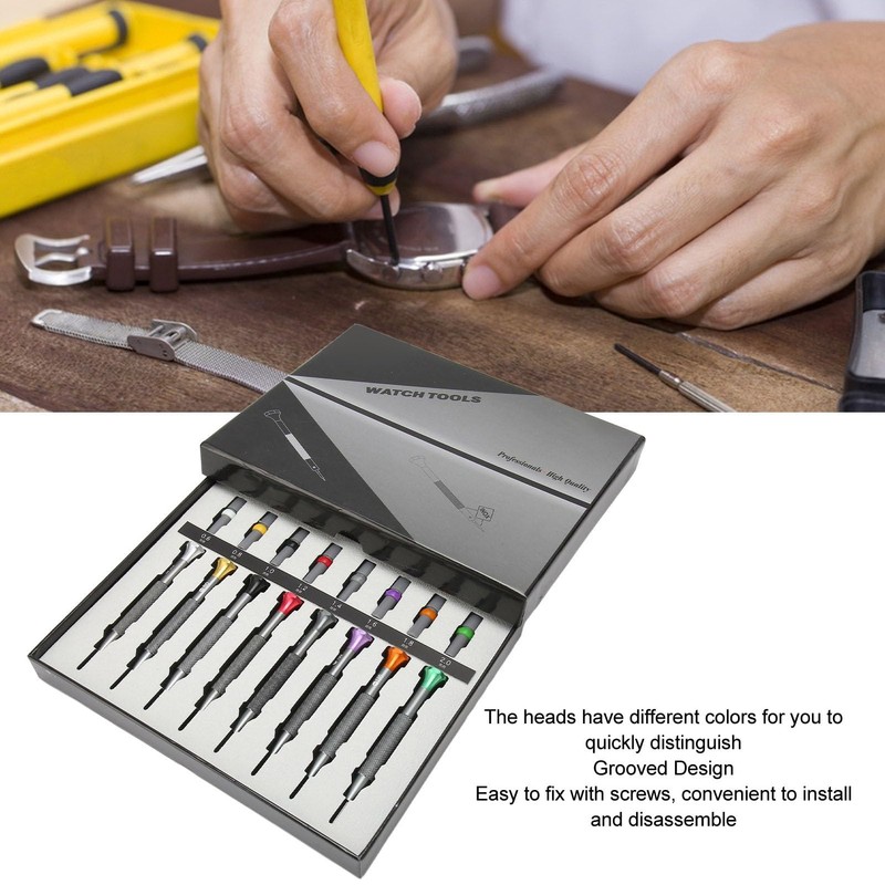 8 Piece Watch Screwdriver Set for Precise Slot Screwdriver, Watch