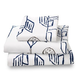 Where the Polka Dots Roam Twin Size Bed Sheets Rocket Plane Print 3 Piece Set Unisex, Flexible Microfiber, Durable, Wrinkle-Resistant, Stain-Resistant Bedding for Boys, Girls, Baby, Kids, Toddler Teen