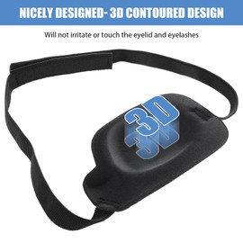 Bewudy Pack of 2 Medical Eye Patches, Single Eye Patch, Adjustable Eye Mask, Medical Eye Patches for Adults and Children, Eye Recovery Period After Surgery (2 Pieces Right Eye)