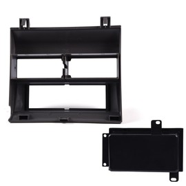 GRAND ORANGE Car Stereo Radio Dash Kit Pocket Bezel Trim W/O Wire Harness, Compatible with 1992 1993 1994 Chevy Crew Cab Dually/Full Size Blazer/Suburban Gray