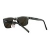 KUSH Unisex Sunglasses Slate Gray Square Frame Purple Mirror Lens