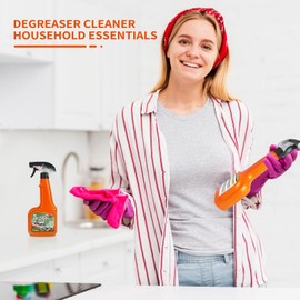 Unloshe All-Purpose Oil Stain Cleaner, Degreaser Kitchen Foam Cleaner Spray, Degreaser Cleaner Heavy Duty, Kitchen Cleaning Supplies, Household Essentials (1 PCS)