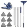 TRENNCHI Wall Cleaner Mop with 82" Handle, 360° Rotating Triangle