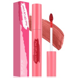 Ursoulney Lip Stain Peel Off - Long Wear Tattoo Lip Liner, Waterproof & Transfer-proof Peel Off Lip Stain with Matte Finish, Lip Tint For All Skin Types (Rose, 1 Count(Pack of 1))