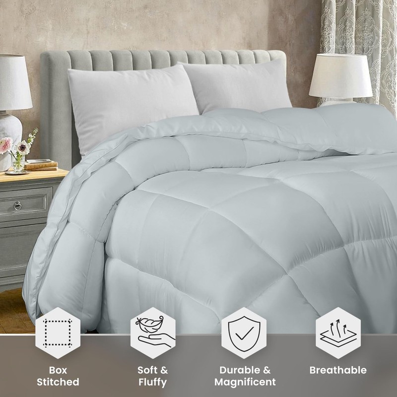 Utopia Bedding Comforter Duvet Insert, Quilted Comforter with Corner Tabs,