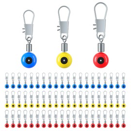 INNAL 100 Piece Fishing Swivel Set Fishing Barrel Swivels Fishing Swivels with Carabiner Fishing Swivel Swivel Assortment Fishing Accessories Includes 3 Sizes