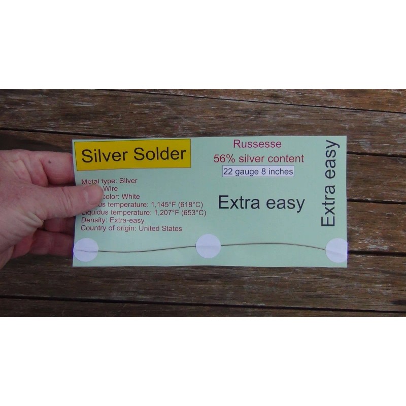 Russesse Sterling Silver Solder wire and flux Extra Easy jewelry