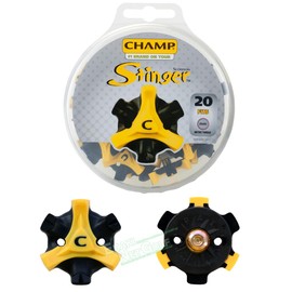 CHAMP Golf Shoe Studs Stinger 3 mm 20P S-87 Black/Yellow