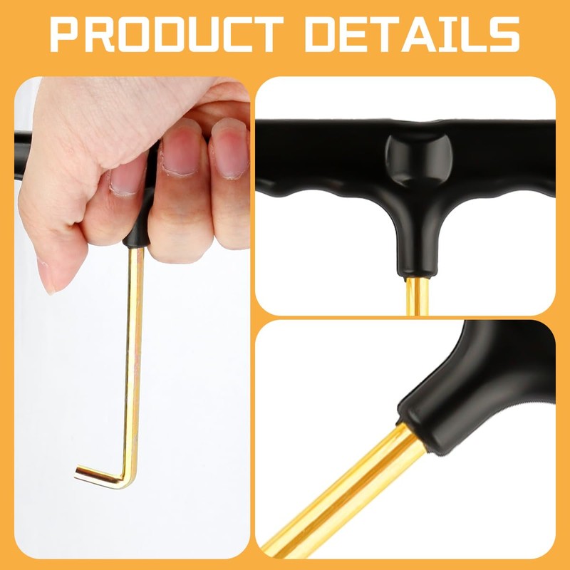 Lotsdonxia 2-Piece Trampoline Spring Puller Kit with T-Shaped Hook &
