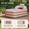 CO-Z Inflatable Bathtub with Electric Air Pump and Bath Pillow