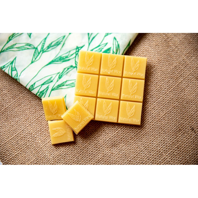 KitchenCraft Natural Elements Vegan Wax Wrap Refresher Blocks, Contains 12