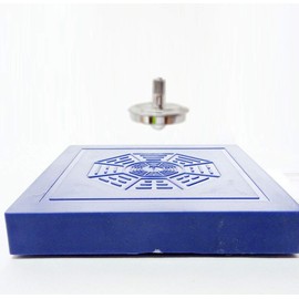 Happiest UFO Magnetic Floating Line, Aerial Floating Toy, Educational Teaching Materials, Science Experiments, Free Research, Gyro Magic (Blue)