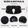 Stuffable Travel Pillowcase U-Shaped Neck Pillow with Adjustable Strap, Washable