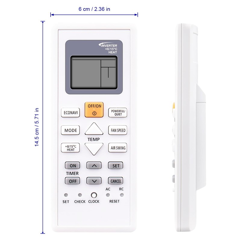 ALLIMITY ACXA75C01920 Replace Remote Control Compatible with Panasonic Inverter Portable