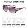 DUCO Women's Classic Stylish Designer Oval Polarized Sunglasses 100% UV400