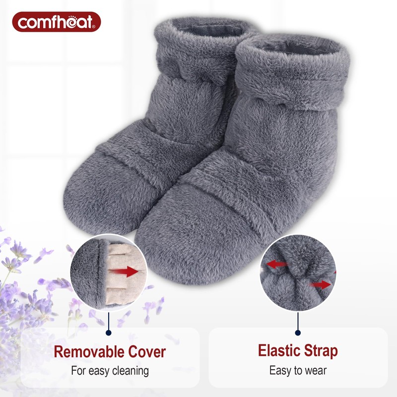 comfheat Microwavable Booties and Feet Warmers for Women & Men