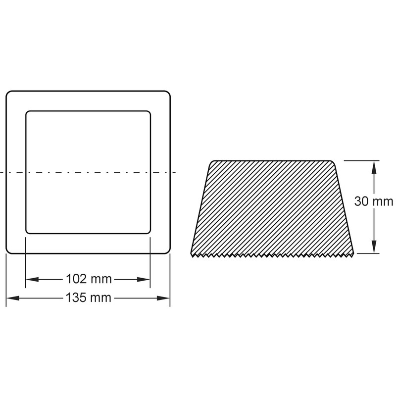 KS Tools 160.0548 Rubber Pad 30 for Lifting Platforms 135