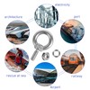 10 Pack M4 Eyebolt with Nut, M4 Screw Eye Bolts