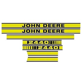 Tractor Decal Set Hood 2440 Yellow fits John Deere 2440 JD409