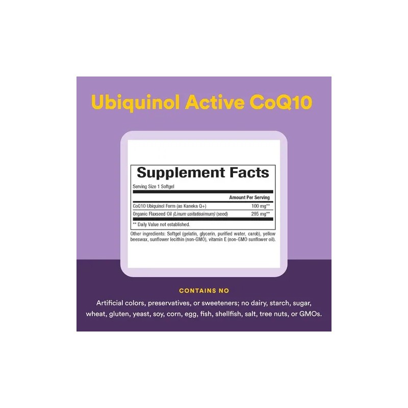 Natural Factors Ubiquinol Activo Coq10 100mg 60softgels Sfn