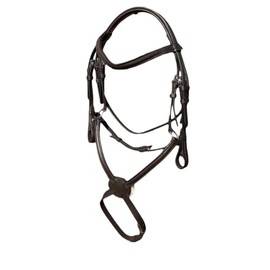 STARLIGHT BASIC GRACKLE LEATHER BRIDLE WITH REINS SIZE FULL -SHET BLACK AND BROWN (Cob, Brown)