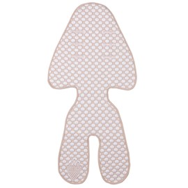 Little Dedi Cooling Pram Cushion with Iceberg 4D Fabric and Temperature Regulation - Oeko-Tex 100 Class 1 for 0-5 Years (Beige)