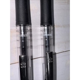 Papermate 2 New Old Stock Vintage Clear Papermate Silk Writer Pen Rubber Grip M Point