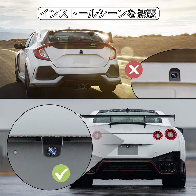 Camera for Rear Camera, Waterproof, 170 Degrees, Charge-Coupled Device (CCD)