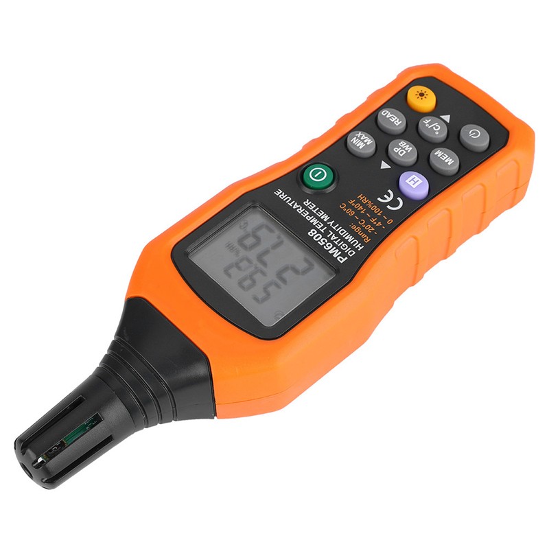 PM6508 High Precision Handheld LCD Digital Temperature Humidity Meter Thermometer