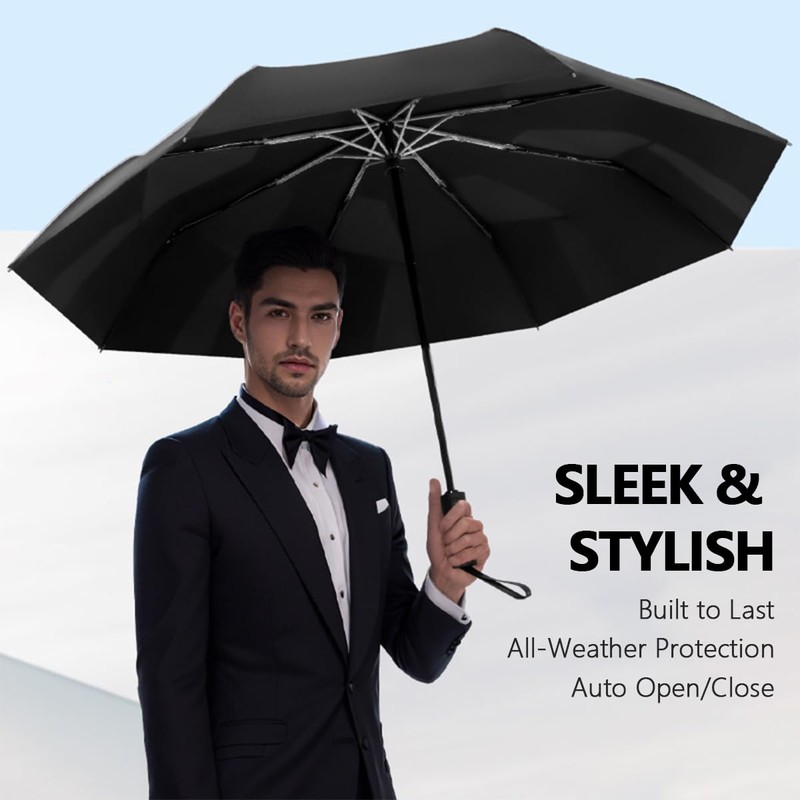 ZOMAKE Automatic Open Close Folding Umbrella- 3 Seconds Shape Memory