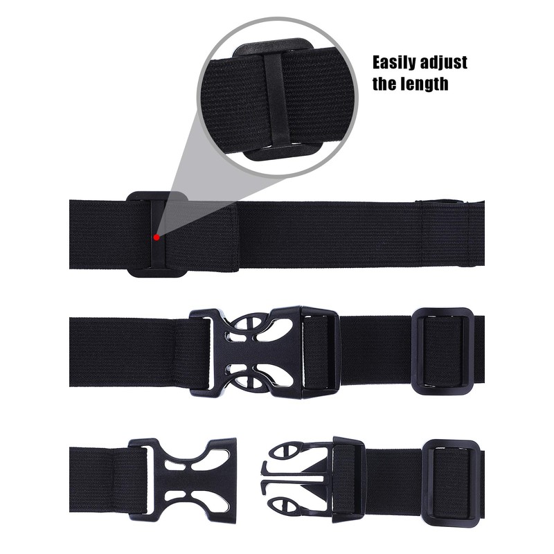 JOVITEC 2 Pieces Race Number Belt with 6 Gel Loops