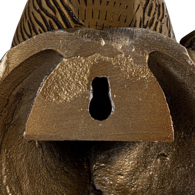 Creative Co-Op Cast Aluminum Rabbit Head with Ruff Collar Wall