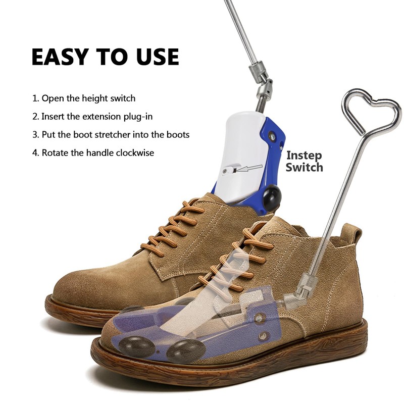 BSZGYU Boot Stretcher Women Men Cowboy Boots,Shoe Stretcher Adjustable Shoe