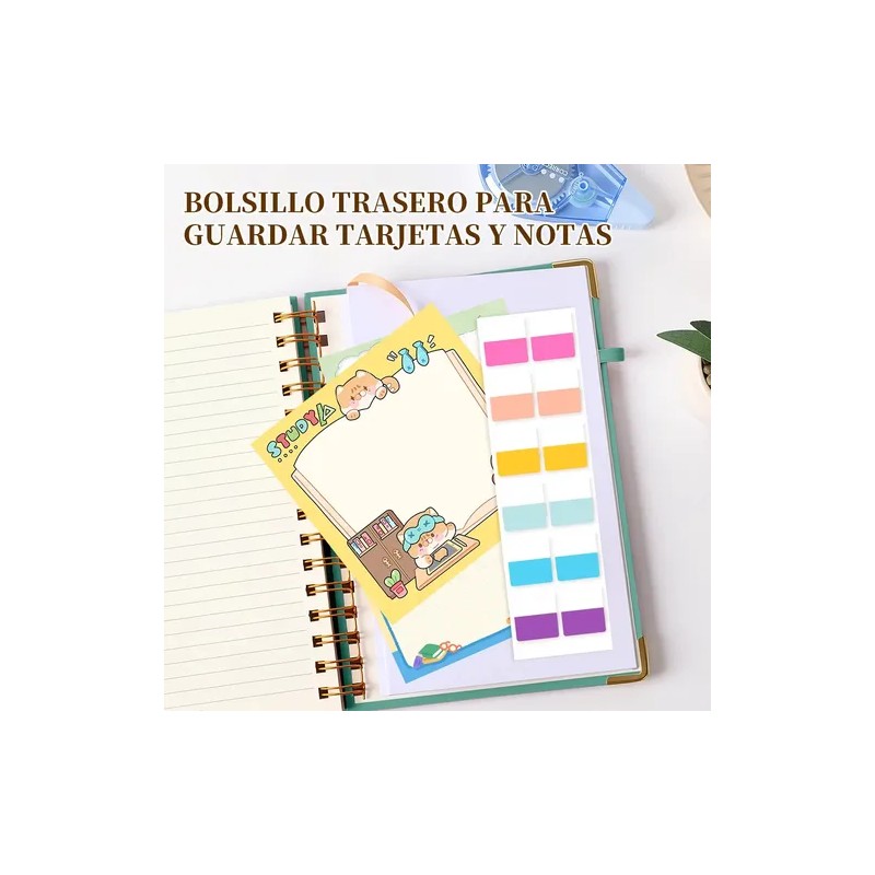 2pcs Libreta Pasta Dura, Cuaderno Profesional Libreta Verde Medianoche