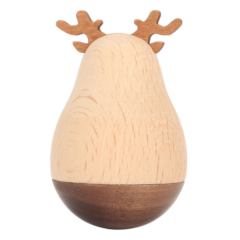 Deer Wobbler Cute Exquisite Sturdy Durable Wood Decorative Eye Catching