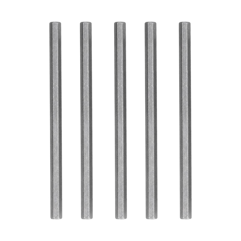 5Pcs Long Rod Nut Hex Coupling Straight Bar Stainless Steel