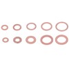 200Pcs Oil Drain Plug Gasket Red Copper Heating Processing 9