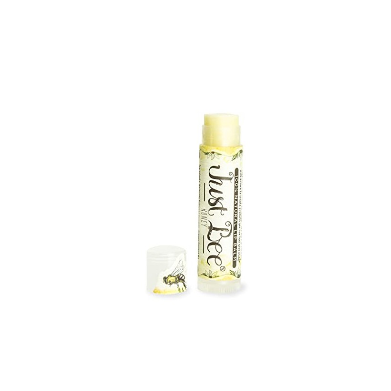 Just Bee Lip Balm (Peppermint, Honey, Citrus, Vanilla, 4 pack)