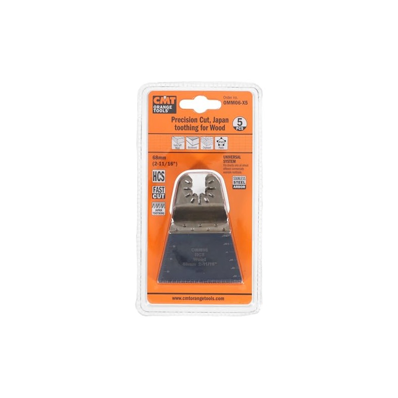 CMT OMM06-X5 5 Pcs Precision Cut Blade Japan Toothing for